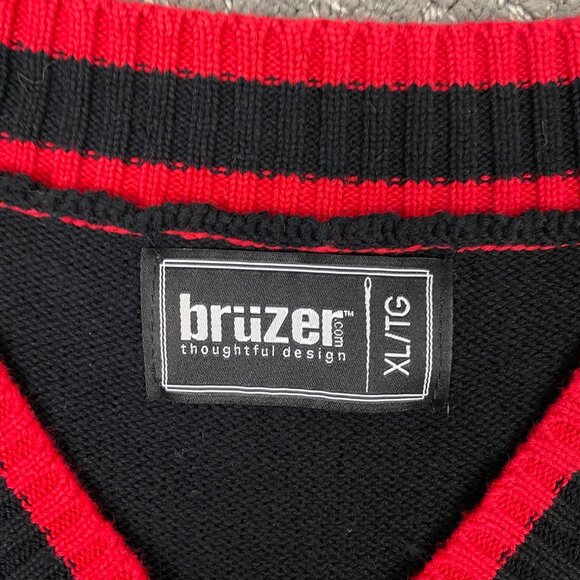 UNB University of New Brunswick Knit Vest Sweater Men's XL Preppy Tennis Criquet - Picture 3 of 10